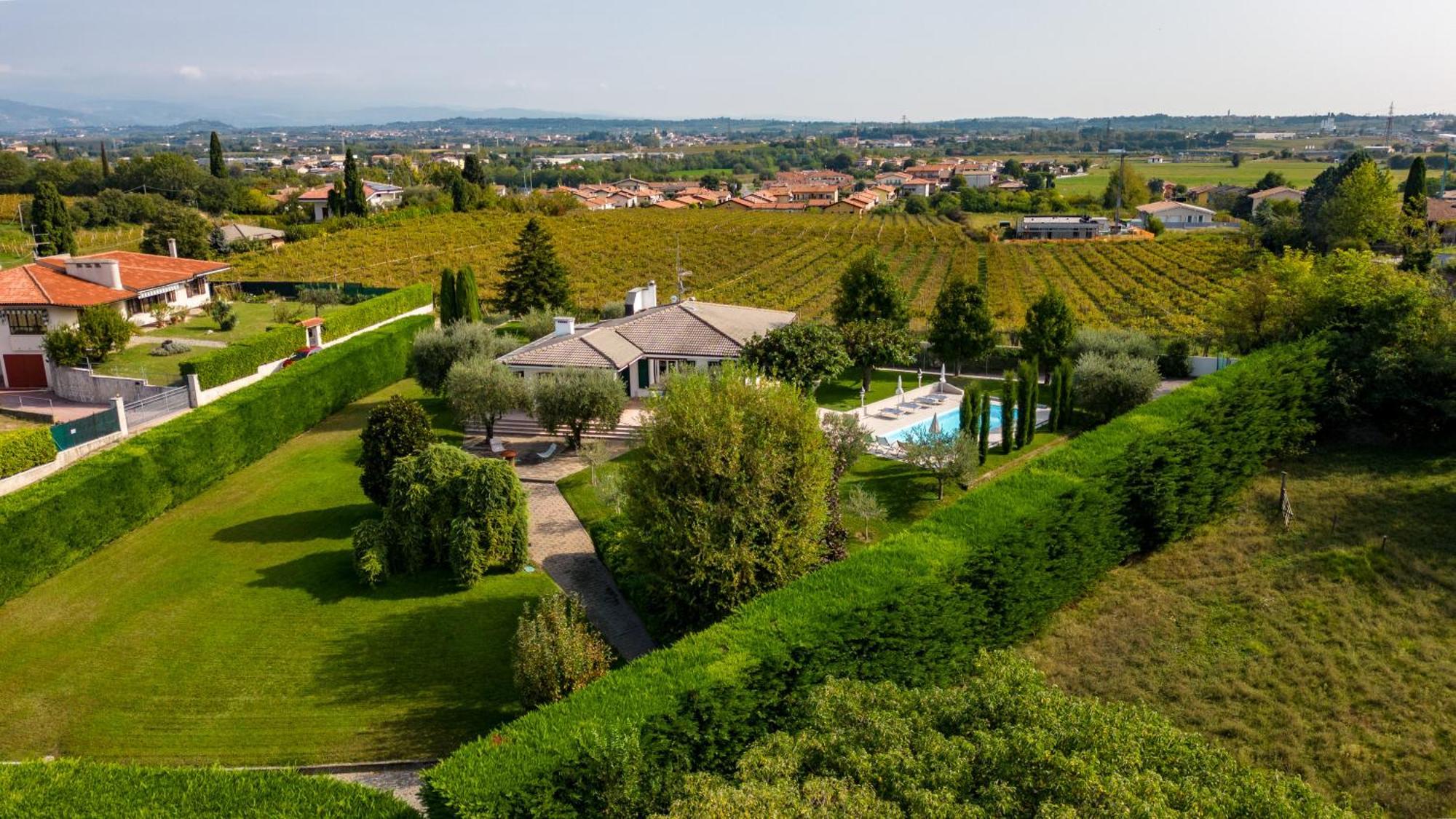 Villa Carini With 3000 Mq Garden & Heated Pool Castelnuovo del Garda Ngoại thất bức ảnh